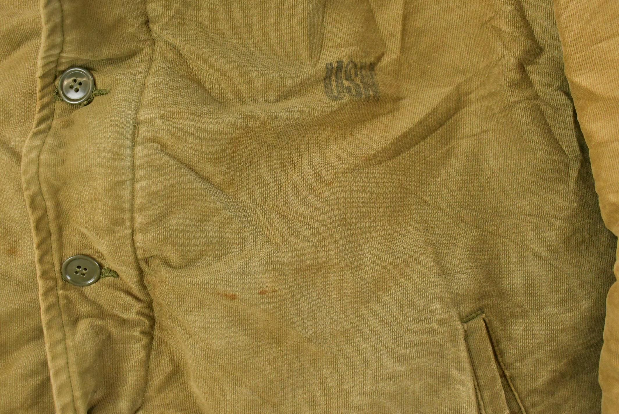 Vintage 1940s Navy N-1 Deck Jacket Men's Large /