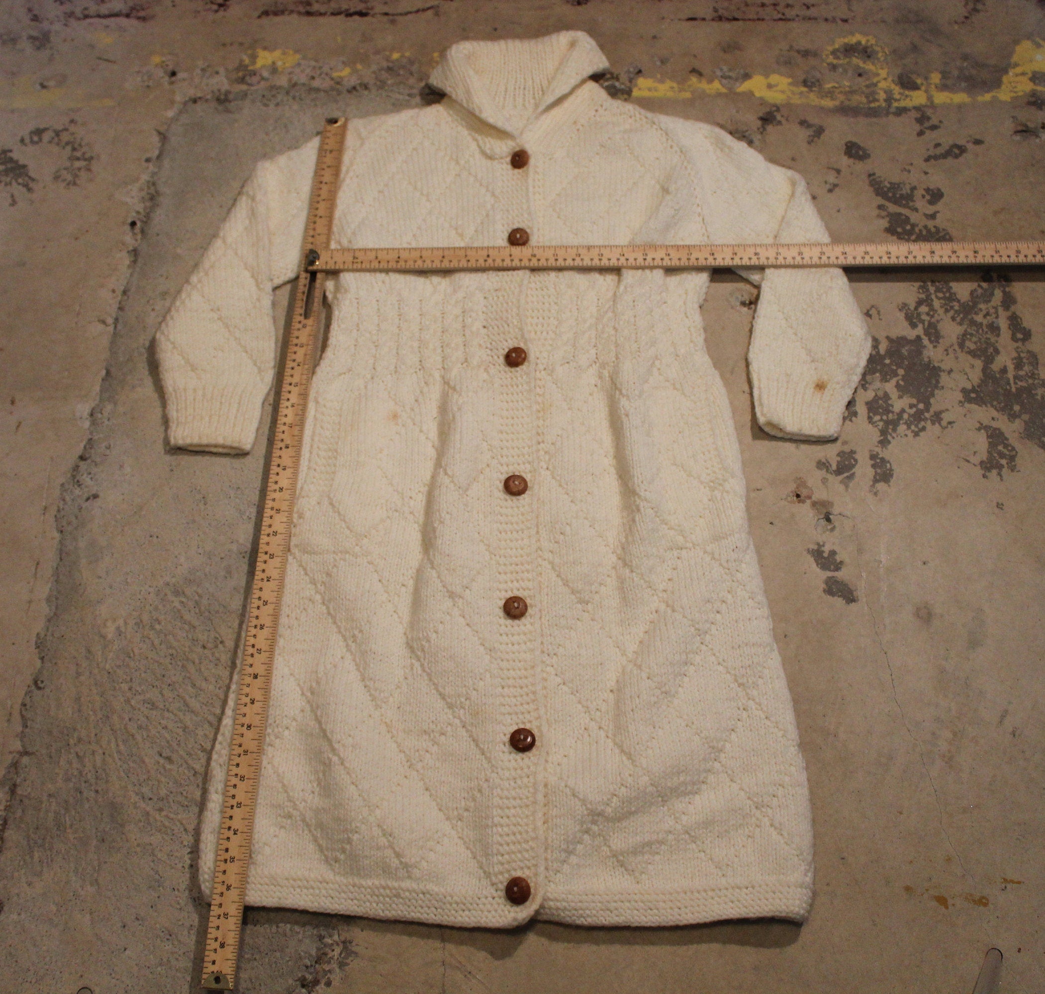 Vintage 1990s Full Length Knitted Sweater