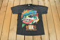 Vintage 1990s NHRA John Force Racing Graphic T-Shirt Men's Medium