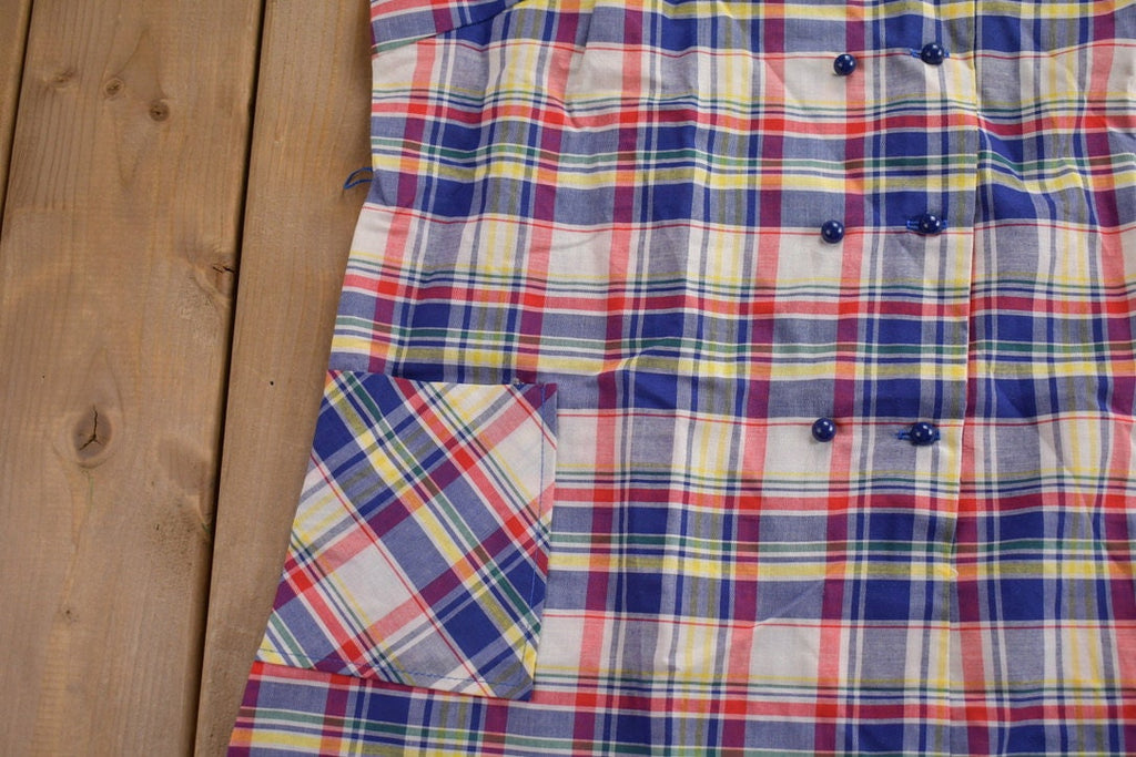 Vintage 1970's Plaid Dress
