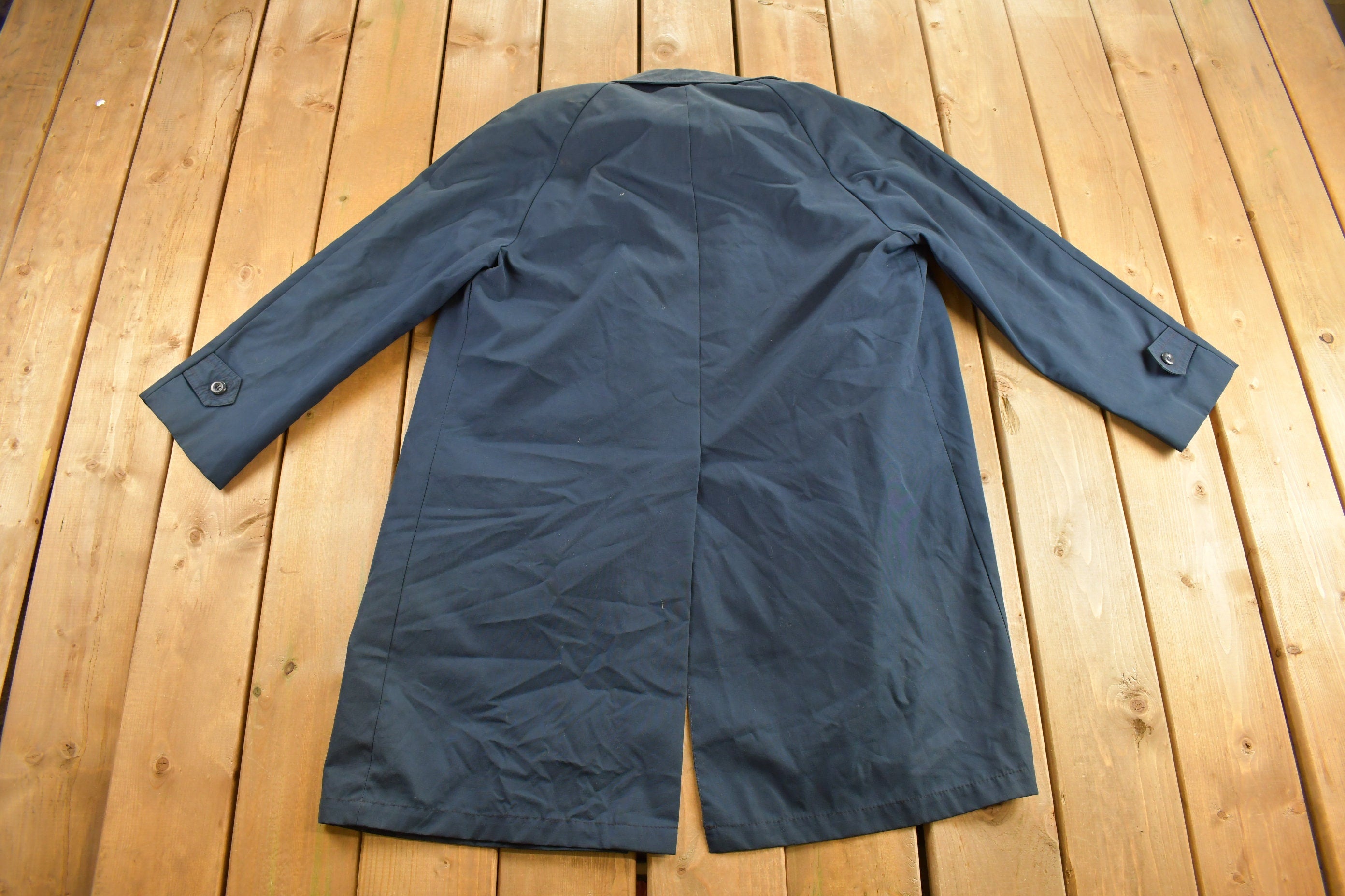 Vintage 1980s Full Length Trench Coat Jacket