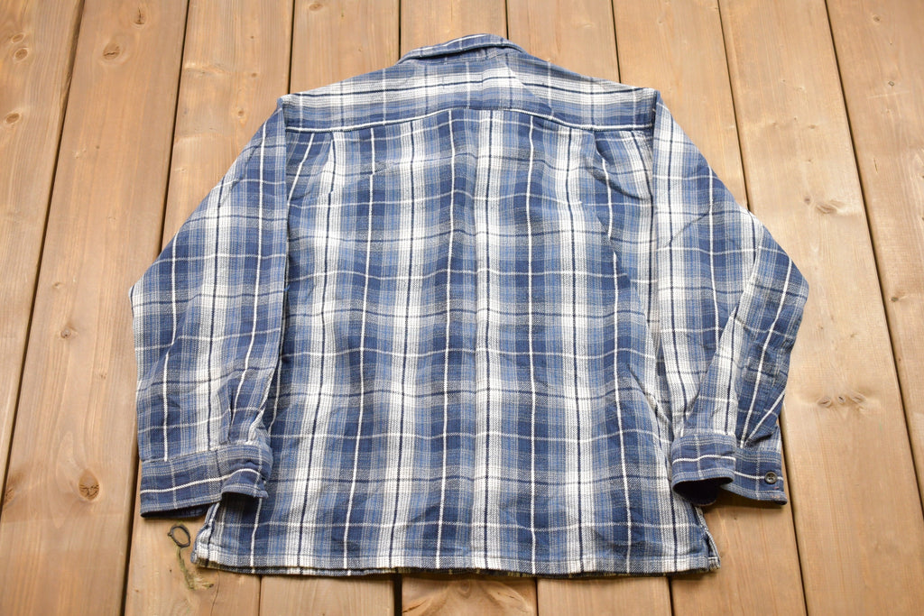 Vintage 1990s St. Johns Bay Plaid Button Up Flannel Shirt