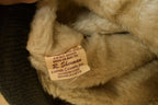 Vintage 1980s Cooper Shearling Fur Lined Leather Bomber Flight Jacket Men's XL