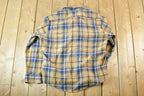 Vintage 1980s Sears Plaid Button Up Shirt Men's L
