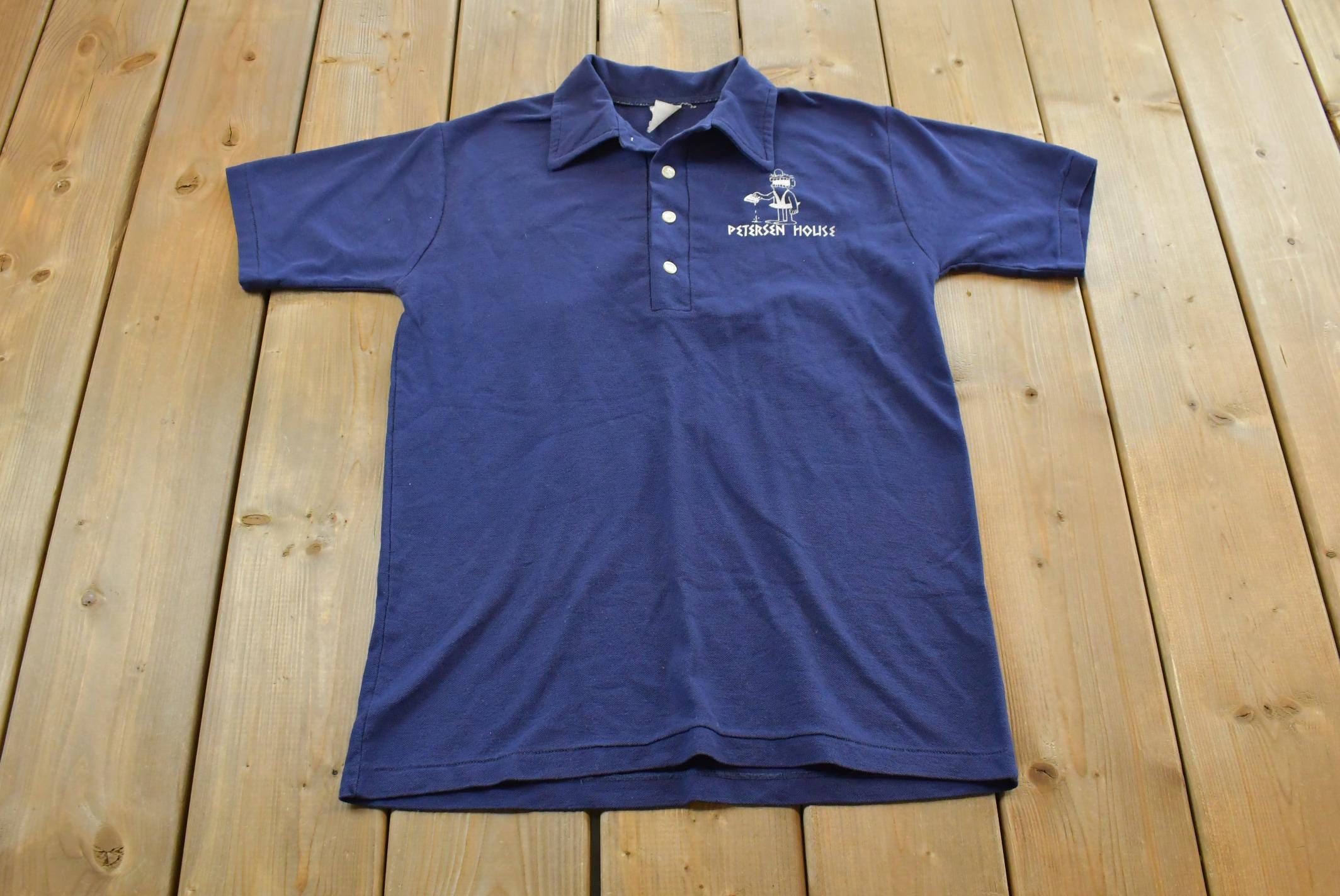 Vintage 1970s Don Alleson Petersen House Polo Shirt Men's L