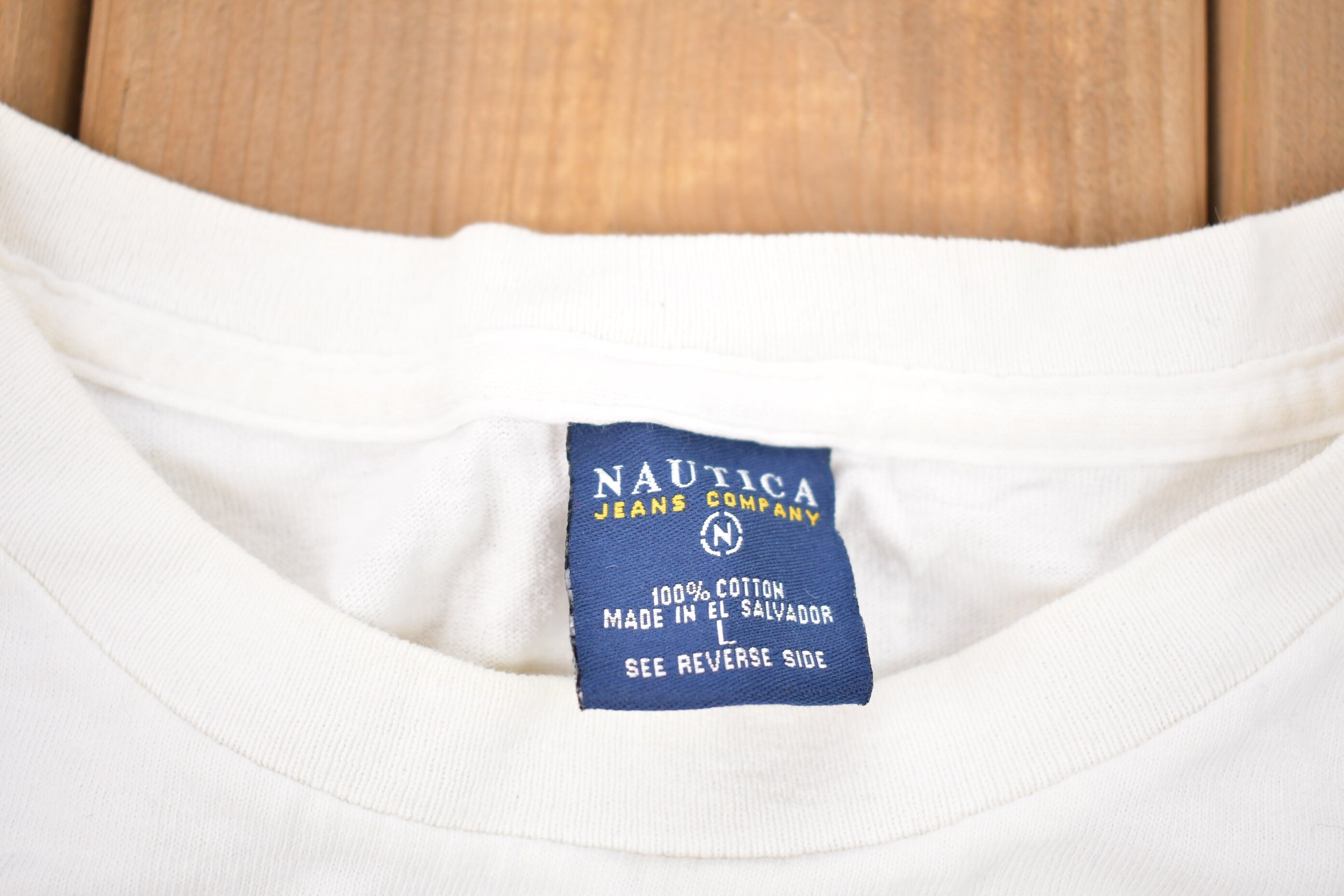 Vintage 1990s Nautica Jeans Company Long-sleeved T-Shirt