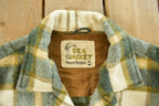 Vintage 1970s Deacon Brothers Flannel Shirt Jacket Men's Medium