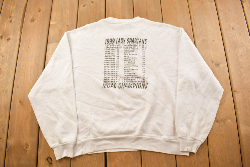 Vintage 1999 Lady Spartans Basketball Champions Crewneck Sweatshirt