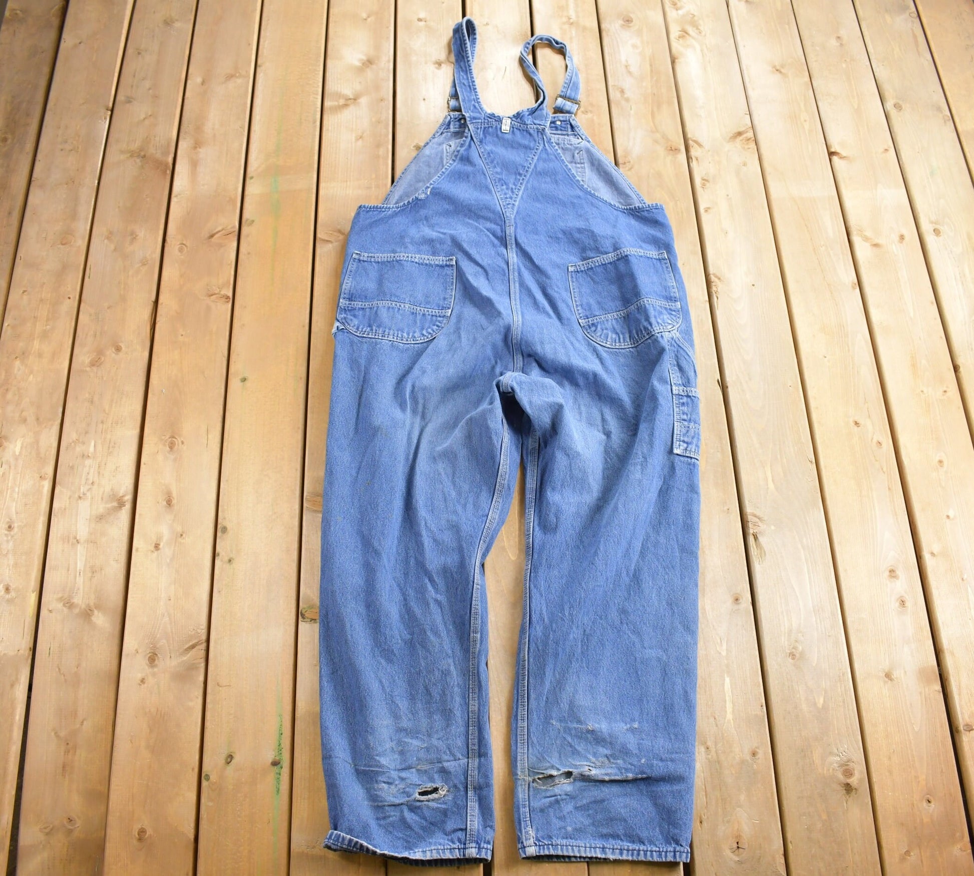 Vintage 1990s KEY Imperial Jean Bib Overalls Size 46 x 32