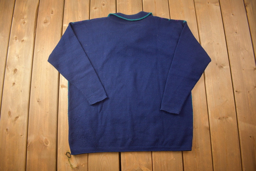 Vintage 1990s Cricket Lane Knitted Crewneck Sweater