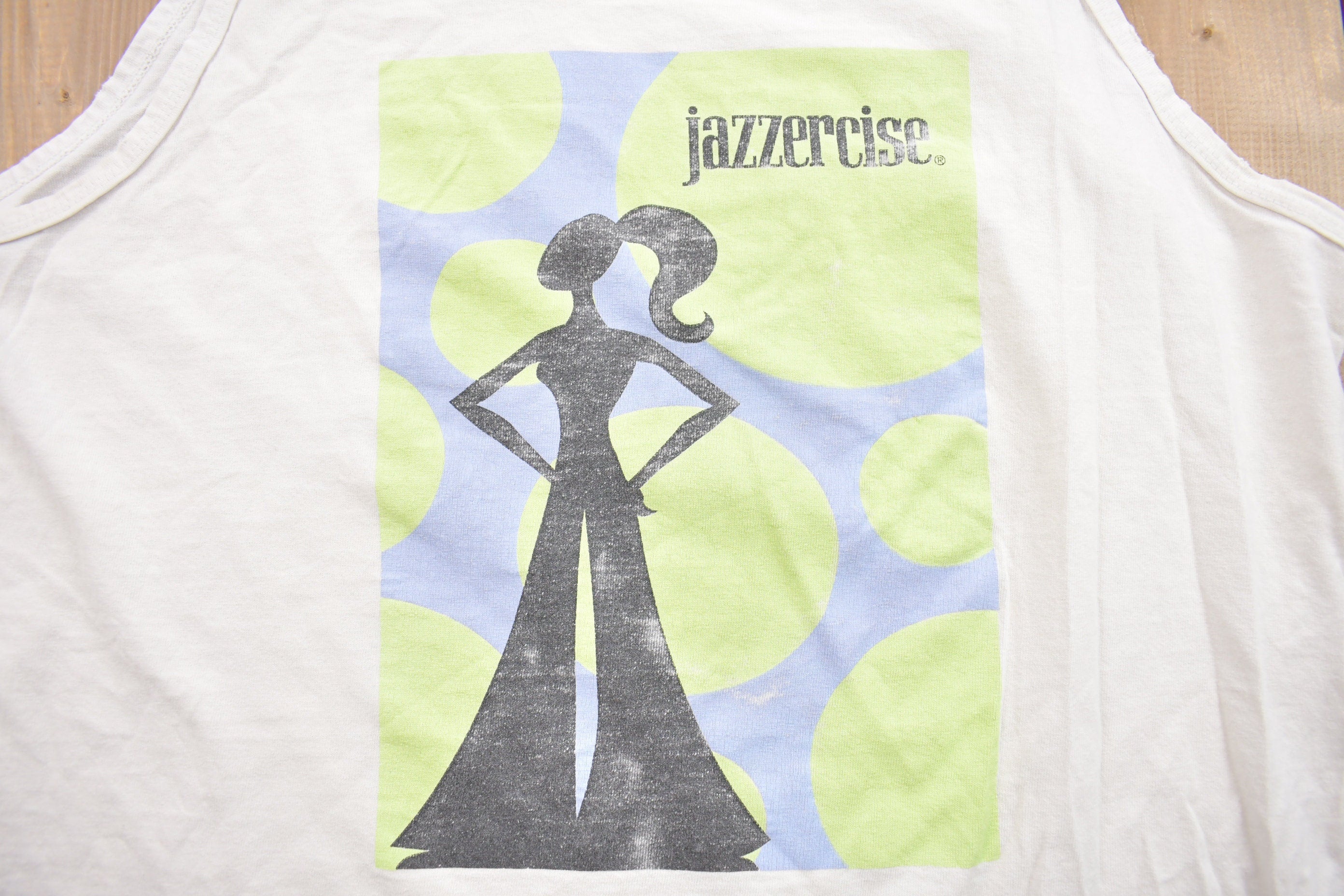 Vintage 1990s Jazzercise Graphic Tank Top Shirt
