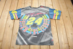 Vintage 1996 Jeff Gordon All Over Print NASCAR Racing T-Shirt