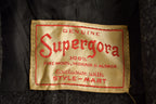 Vintage 1980s Supergora Wool Mohair Alpaca Long Trench Coat