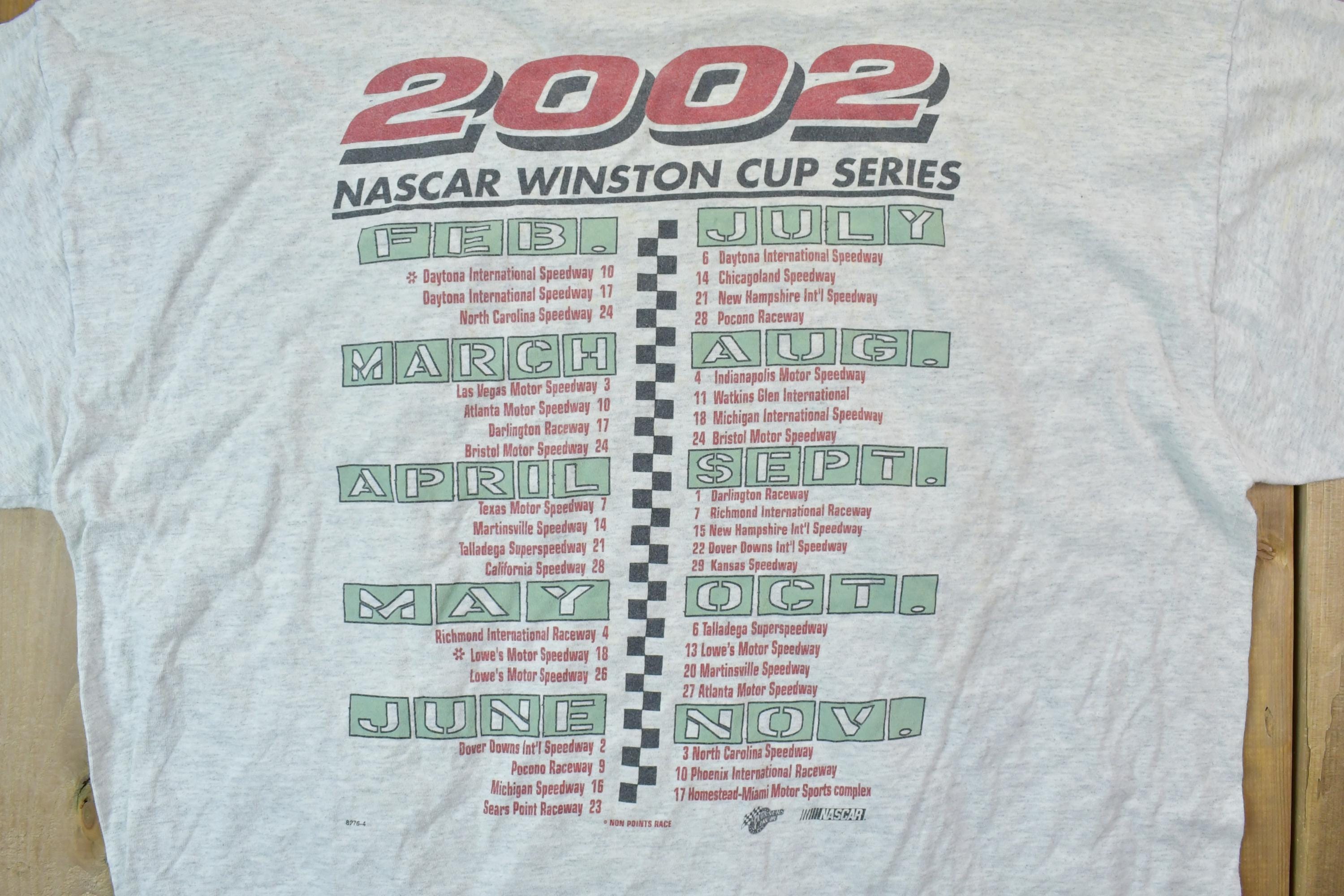 Vintage 2002 NASCAR Winston Cup Series Racing T-Shirt