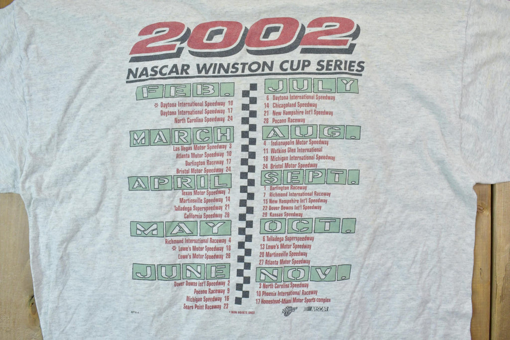 Vintage 2002 NASCAR Winston Cup Series Racing T-Shirt