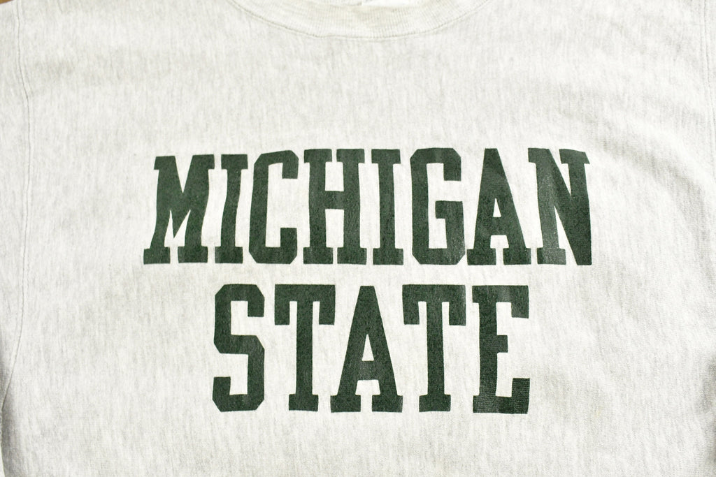 Vintage 1990s University of Michigan State Collegiate Champion Reverse Weave Crewneck