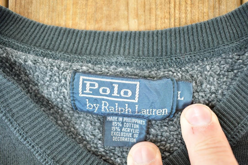 Vintage 1990s Polo By Ralph Lauren Crewneck Sweatshirt Mens L