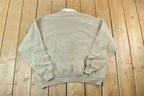 Vintage 1990s Winter Birds Cute Collared Embroidered Crewneck Sweater