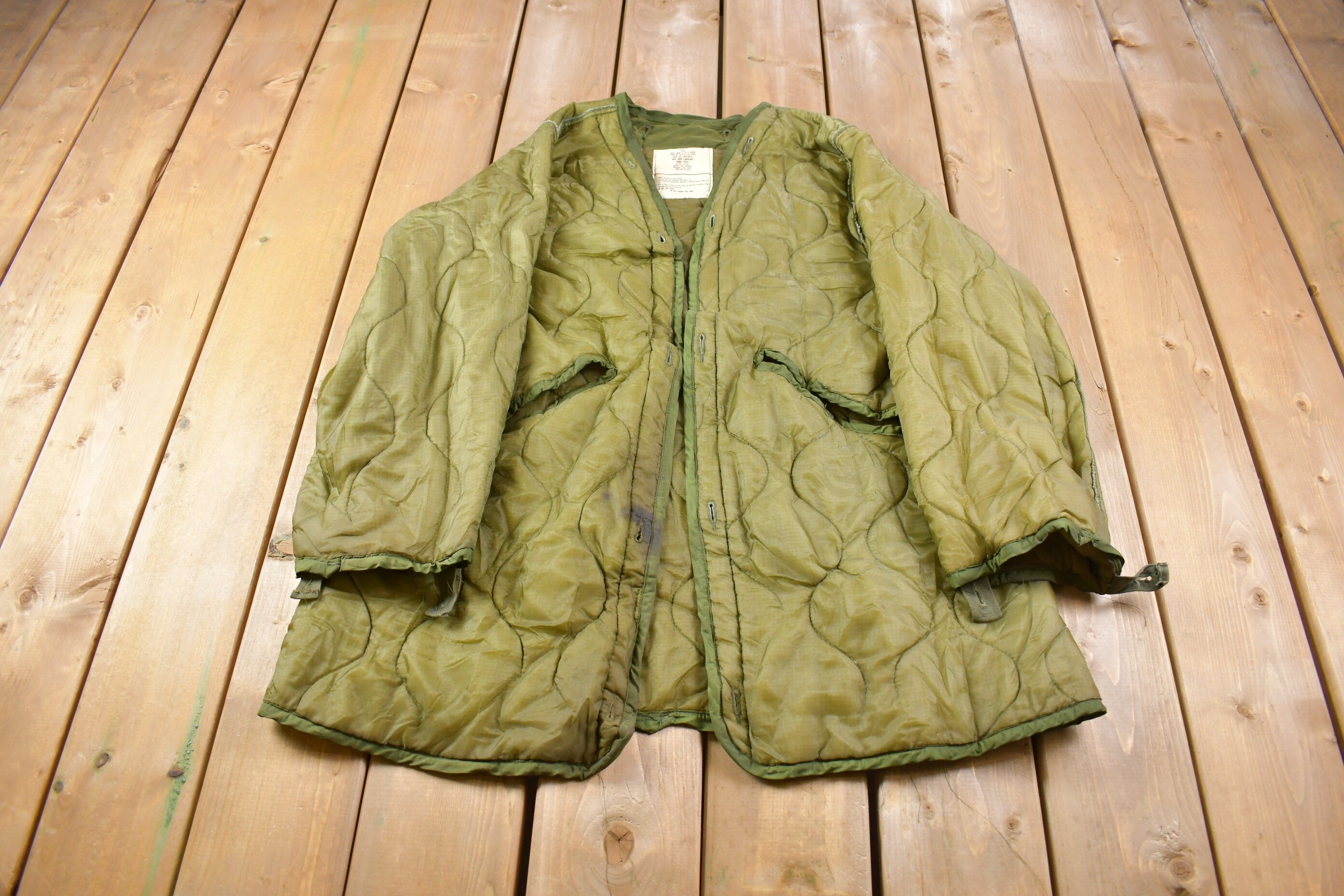 Vintage 1981 Army Military M65 Jacket Lining