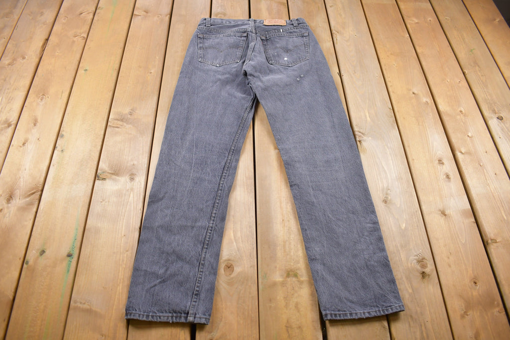 Vintage 1990s Levi's 501 Red Tab Paint Splattered Jeans Size 28 x 31