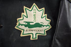 Vintage 1990s Stars Hockey Leather Letterman Varsity Jacket