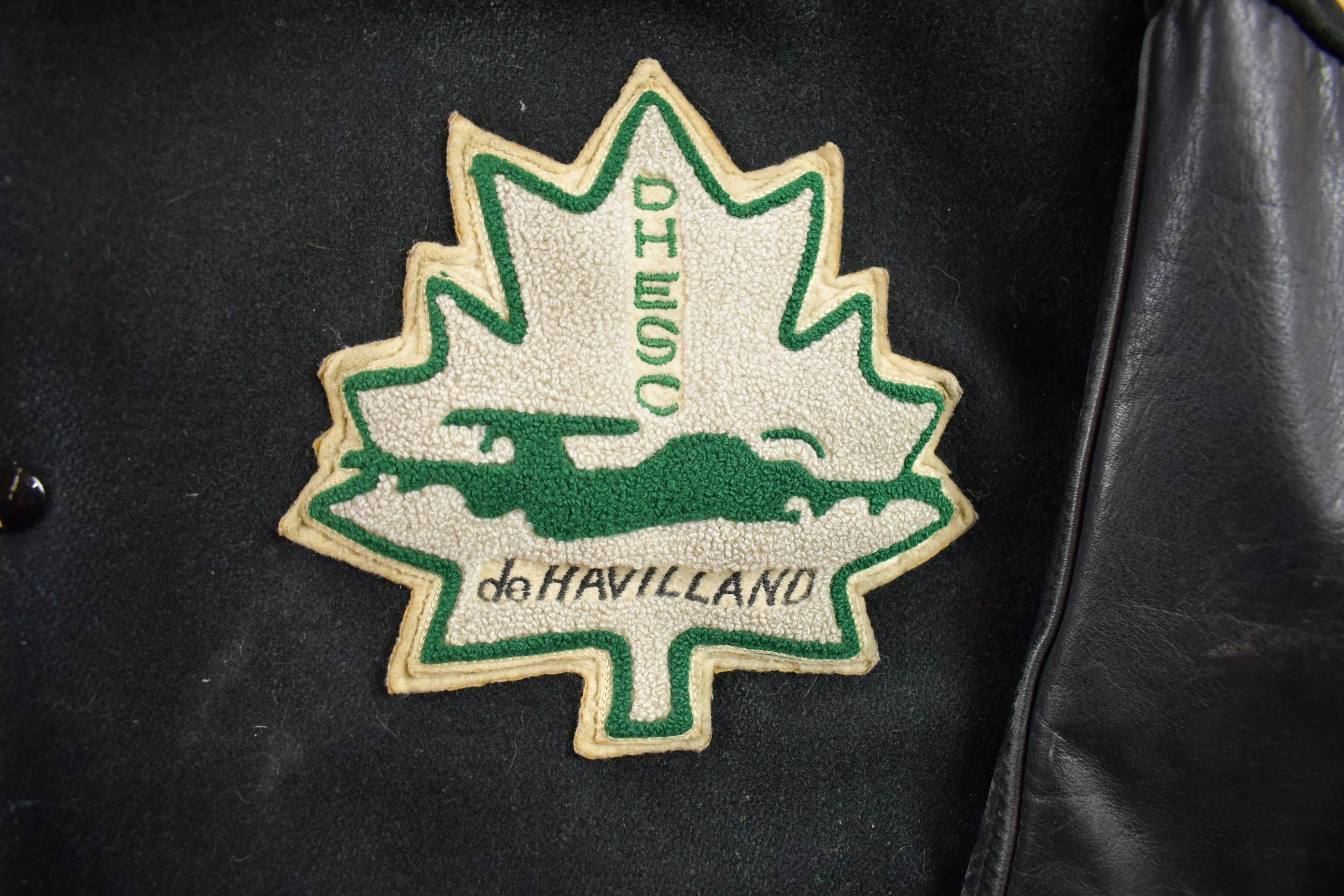 Vintage 1990s Stars Hockey Leather Letterman Varsity Jacket