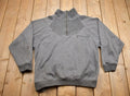 Vintage 1990s Greenline Grey Blank Quarter Zip Sweatshirt