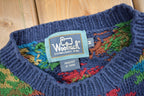 Vintage 1990s Woolrich Aztec Pattern Knitted Crewneck Sweater