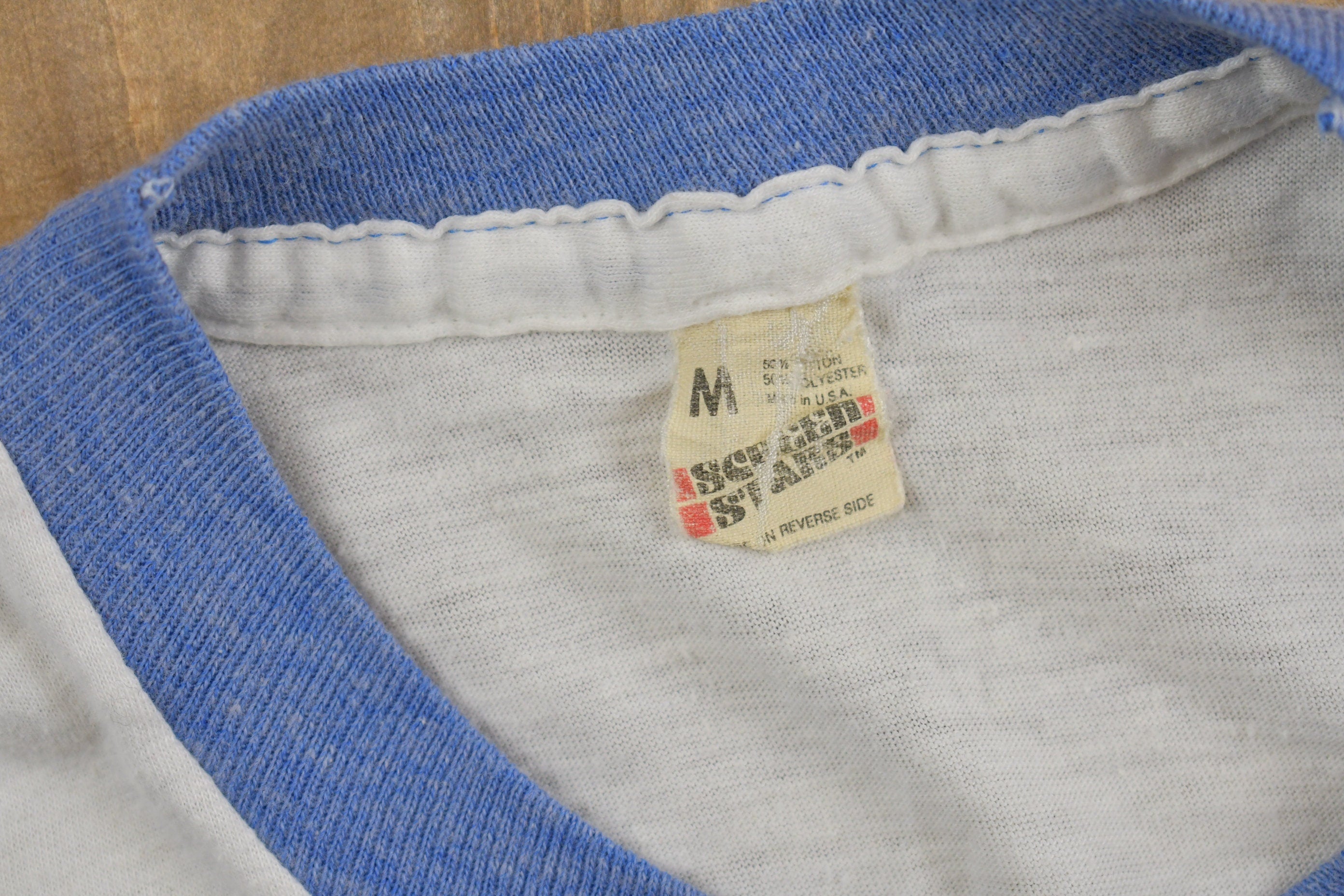 Vintage 1983 Mega Man MSC Ringer T-Shirt