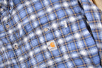 Vintage Y2K Carhartt Flame Resistant Plaid Button Up Flannel Shirt Size 2XL