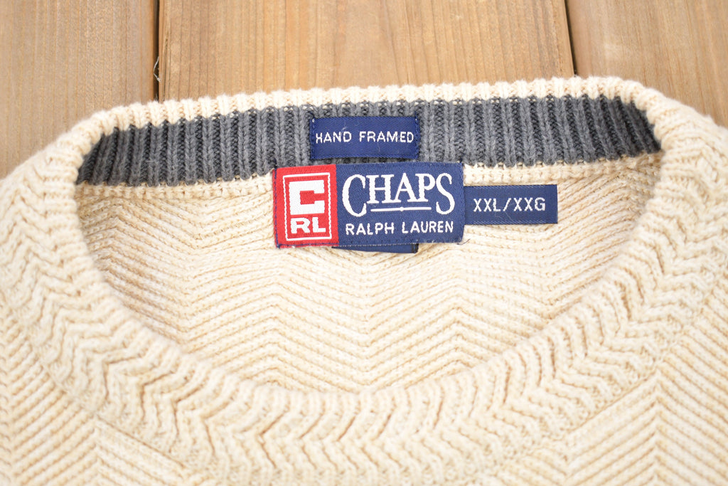 Vintage 1990s Ralph Lauren Chaps Hand Framed Crewneck Sweatshirt