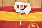 Vintage 1990s Simpson College Rugby Barbarian Collared Sweatshirt