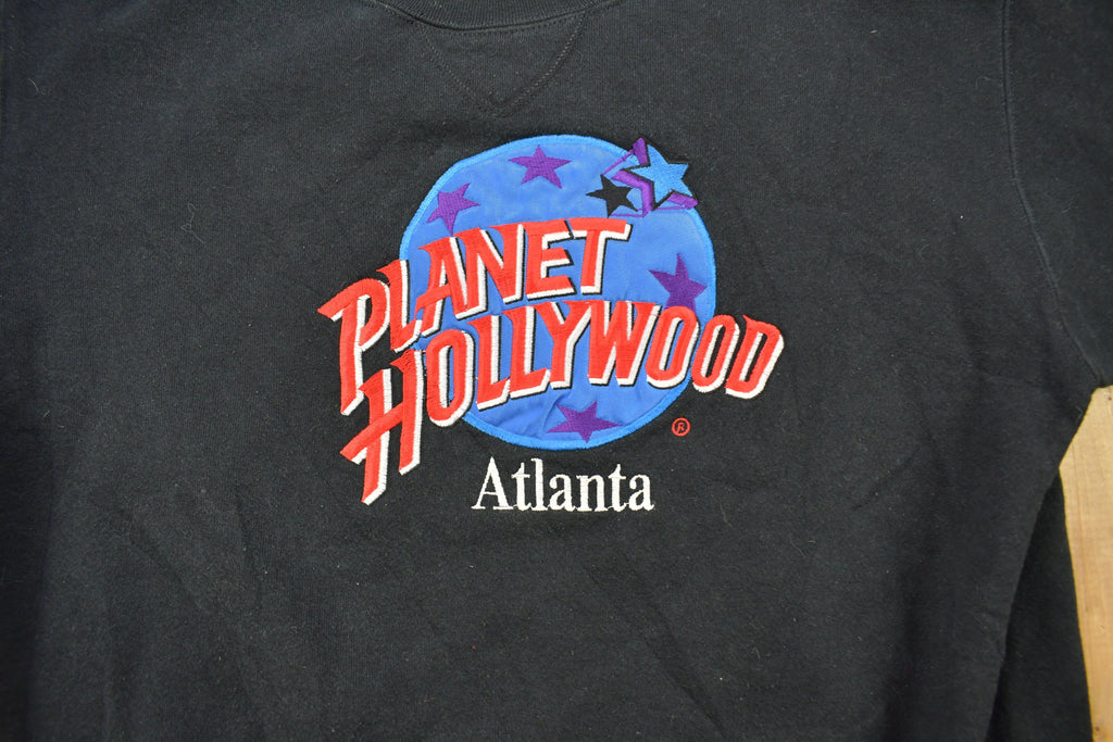 Vintage 1990s Planet Hollywood Atlanta Embroidered Crewneck Sweatshirt