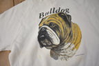 Vintage 1990s Bulldog Graphic Raglan Crewneck Made In USA