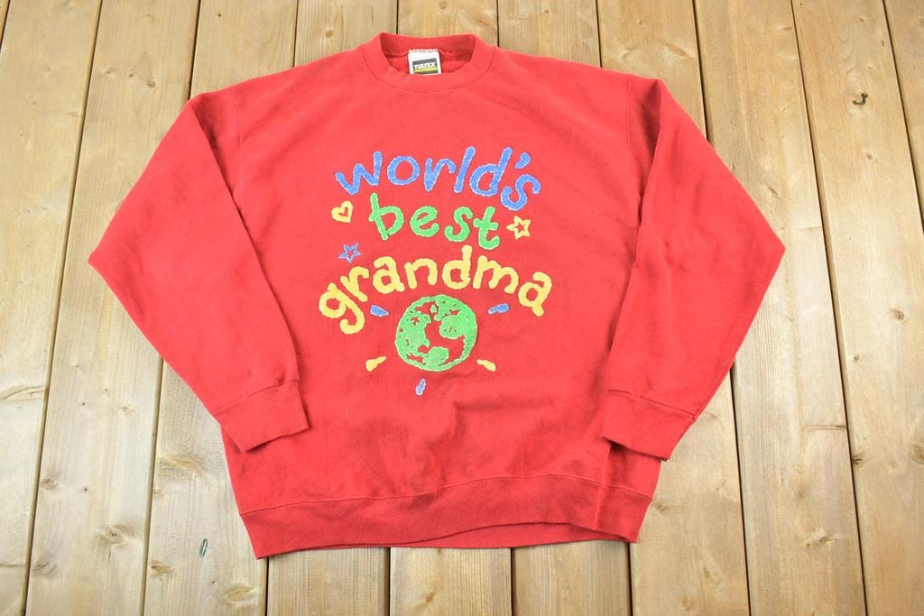 Vintage 1990s Cute Worlds Best Grandma Crewneck Sweater