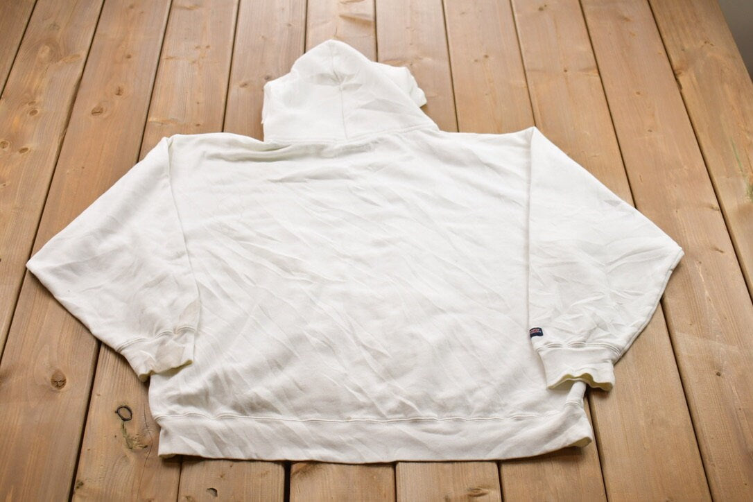 Vintage 1990s Jansport Harvard University Collegiate Hoodie  Embroidered  NCAA Sweatshirt  Sportswear  Americana