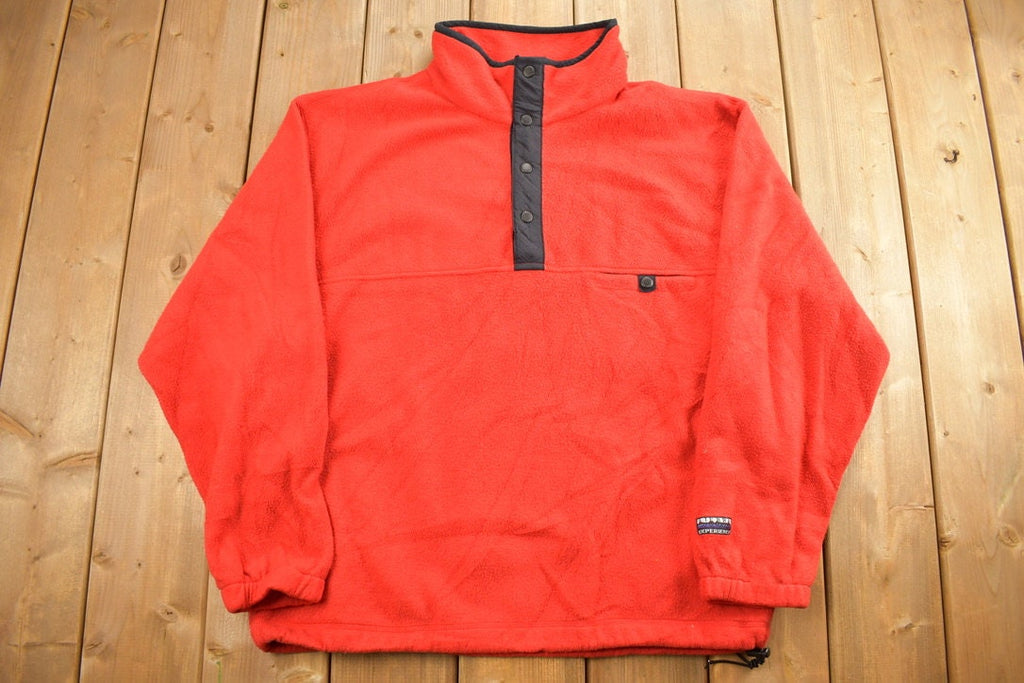 Vintage 1990s Red Sierra Experience Fleece Sweater