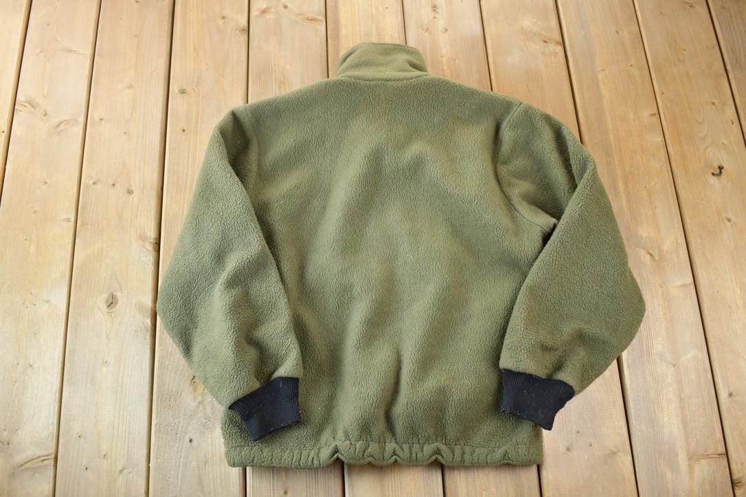 Vintage 1990s Cabelas Fleece Zip Up Sweater