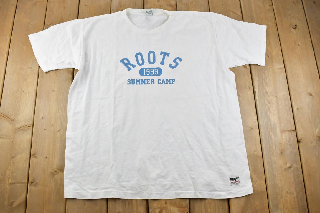 Vintage 1999 Roots Summer Camp Graphic T-Shirt