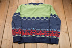 Vintage 1990s Abstract Knitted Sweater
