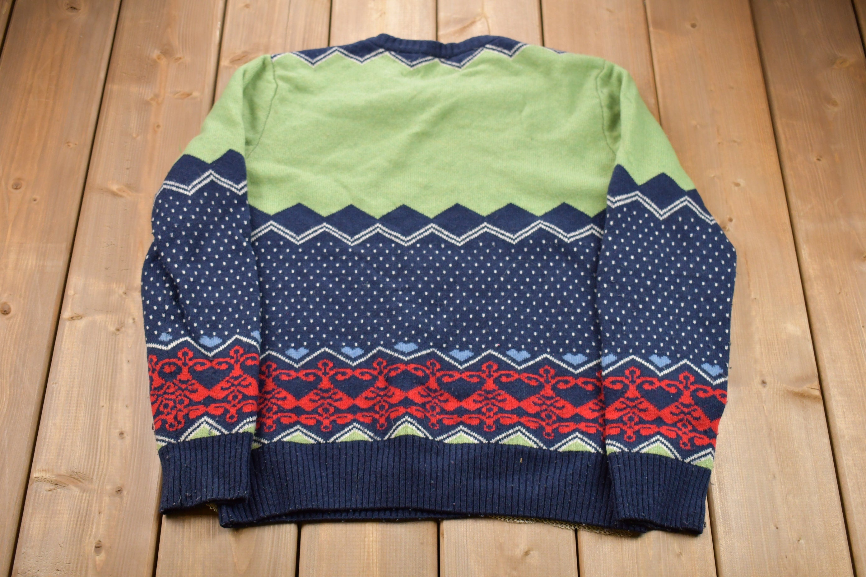 Vintage 1990s Abstract Knitted Sweater