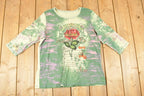 Vintage Y2K AOP Rosa Cafe Souvenir Travel T-Shirt Women's L