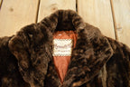Vintage 1970s Plymouth Fur Sheared Beaver Fur Coat Adult M
