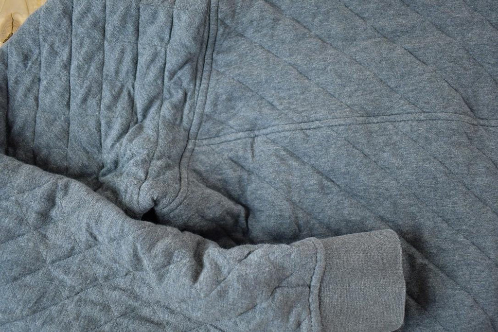 Vintage 1990s Patagonia Quilted Classic Mock Neck Quarter Button Sweatshirt