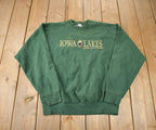 Vintage 1990s Iowa Lakes Community College Souvenir Travel Crewneck Sweatshirt