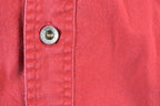 Vintage 1990s Levis Red Denum Button Up Shirt
