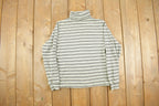 Vintage 1990s Jenny Buohanan Striped Long Sleeve Turtleneck