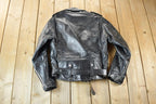 Vintage 1960s Harley Davidson Leather Motorcycle Jacket With Belt Made In USA