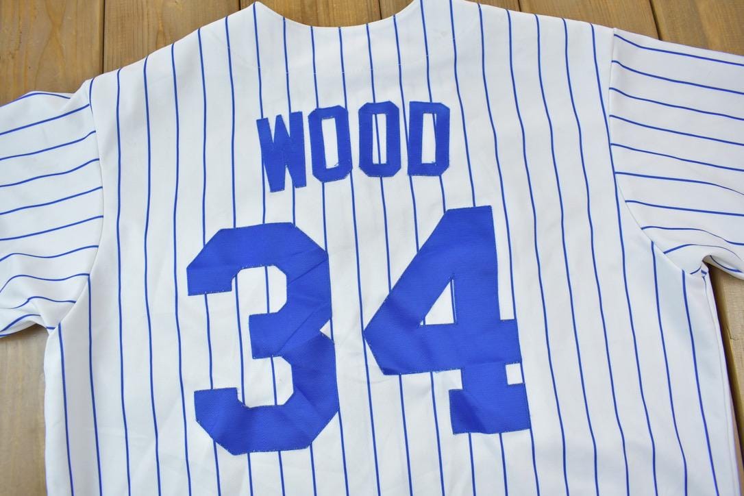 Vintage 1990s Chicago Cubs Wood MLB Majestic Baseball Jersey