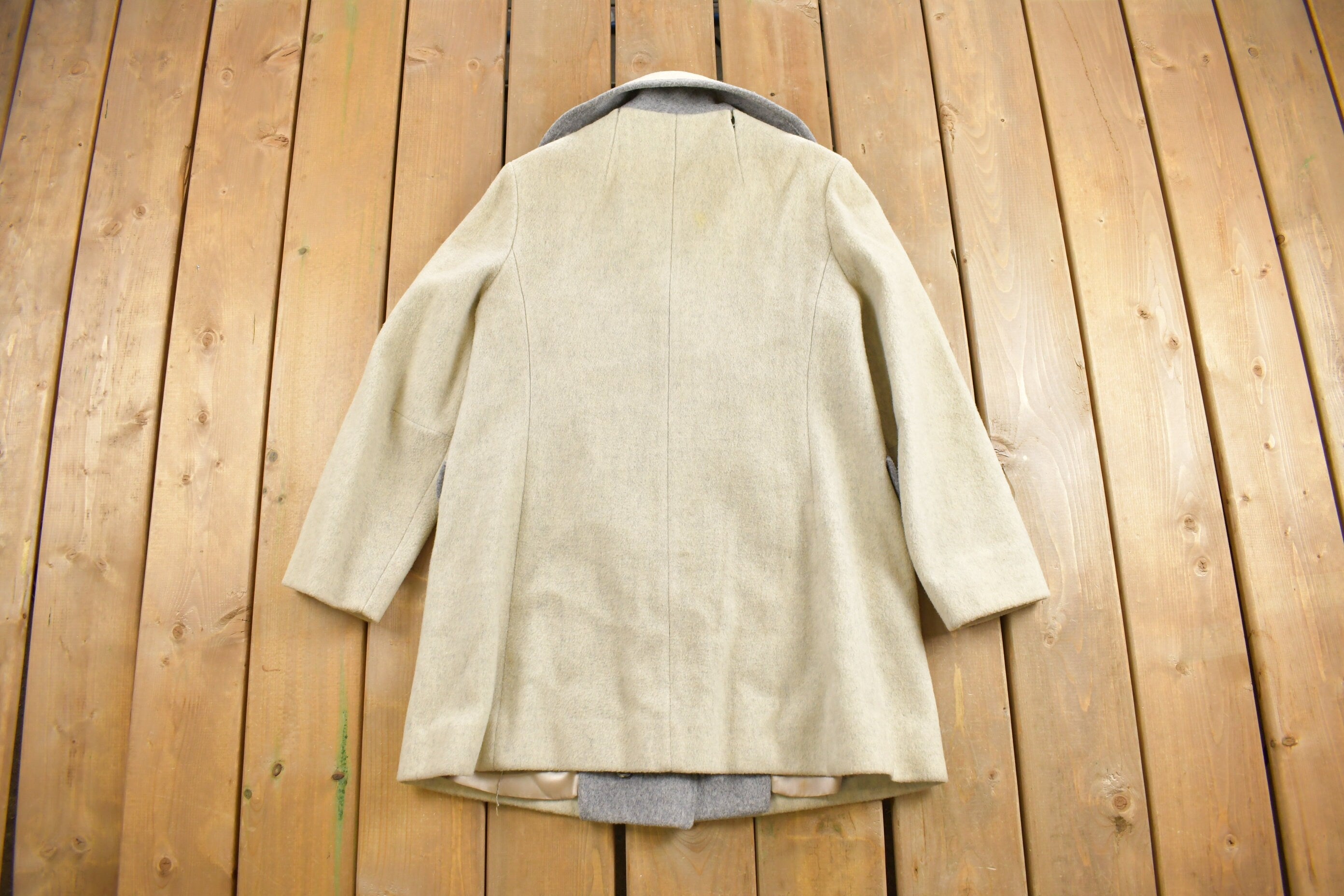 Vintage 1960s Betty Rose Wool Full Length Coat